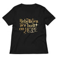 Rebellions Are Built On Hope Women's V-Neck Tee Hoodie, Sweatshirt | CoreVibeTees.com (Image 1)