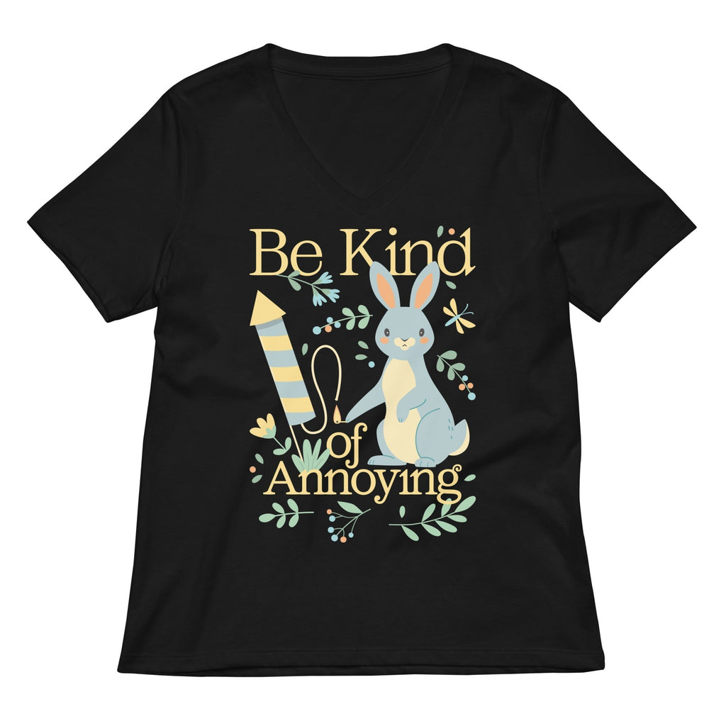 Be Kind Of Annoying Women's V-Neck Tee Hoodie, Sweatshirt | CoreVibeTees.com (Image 3)