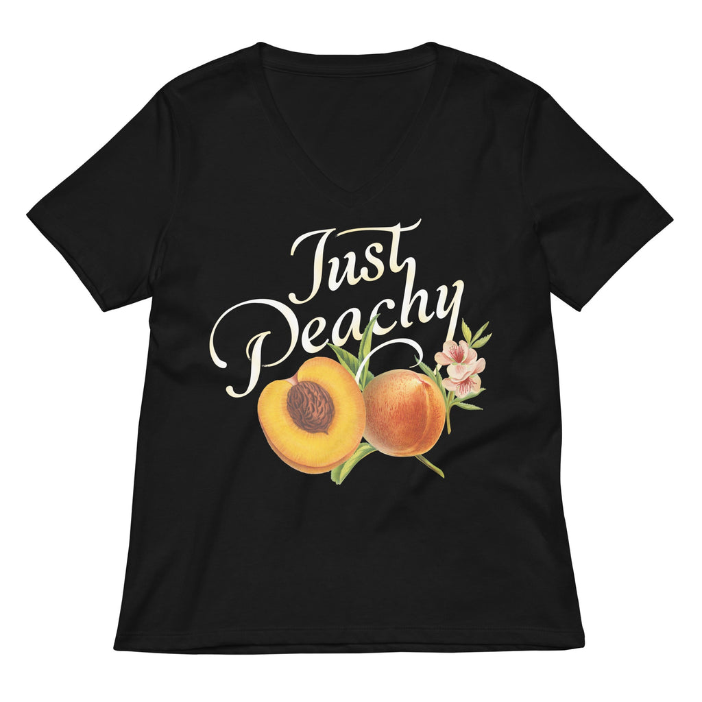 Just Peachy Women's V-Neck Tee