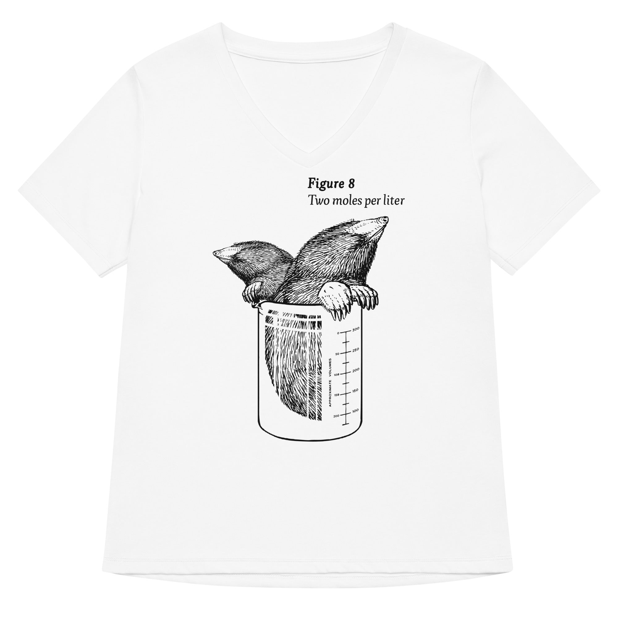 Two Moles Per Liter Women's V-Neck Tee Hoodie, Sweatshirt | CoreVibeTees.com (Image 3)