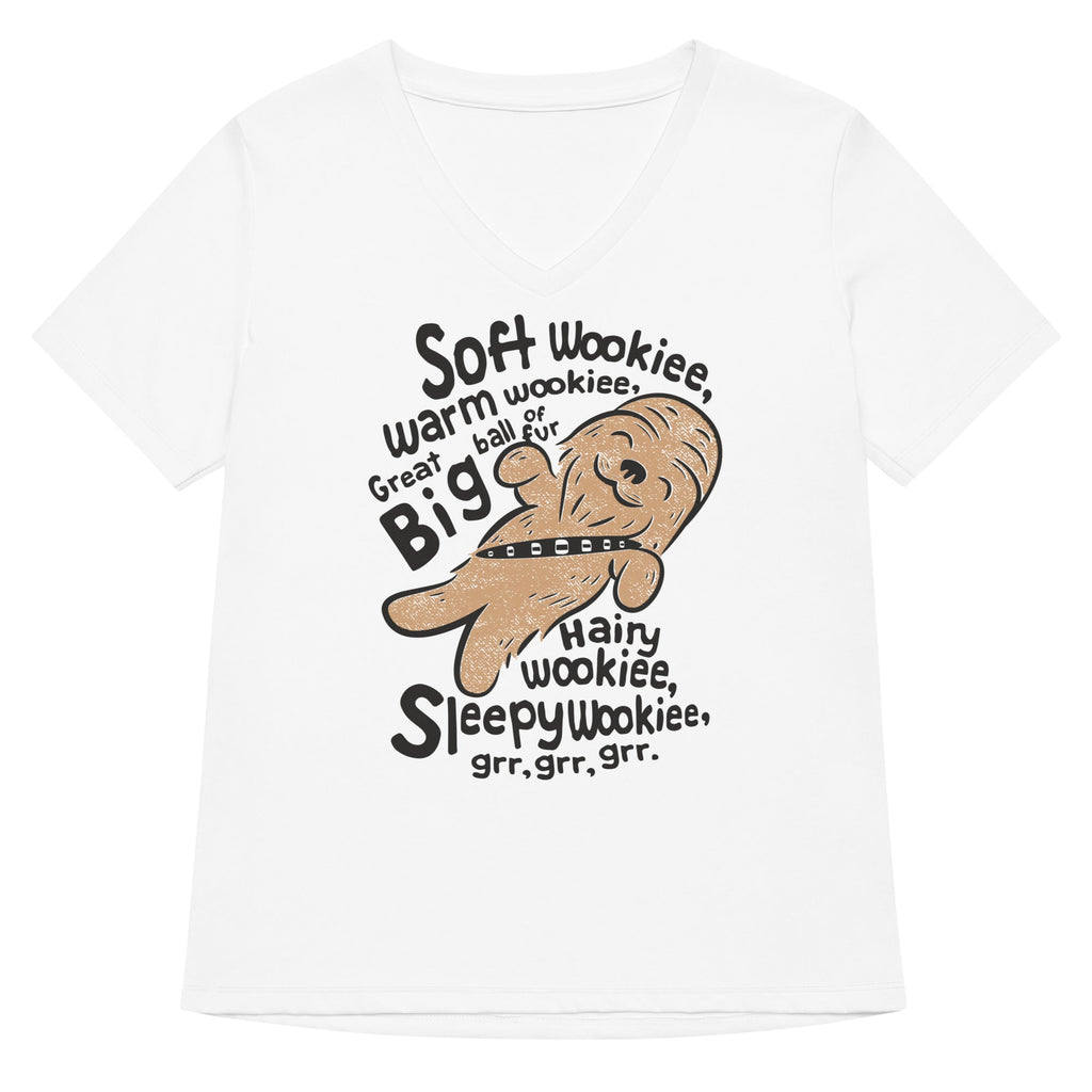 Soft Wookiee, Warm Wookiee Women's V-Neck Tee Hoodie, Sweatshirt | CoreVibeTees.com (Image 1)