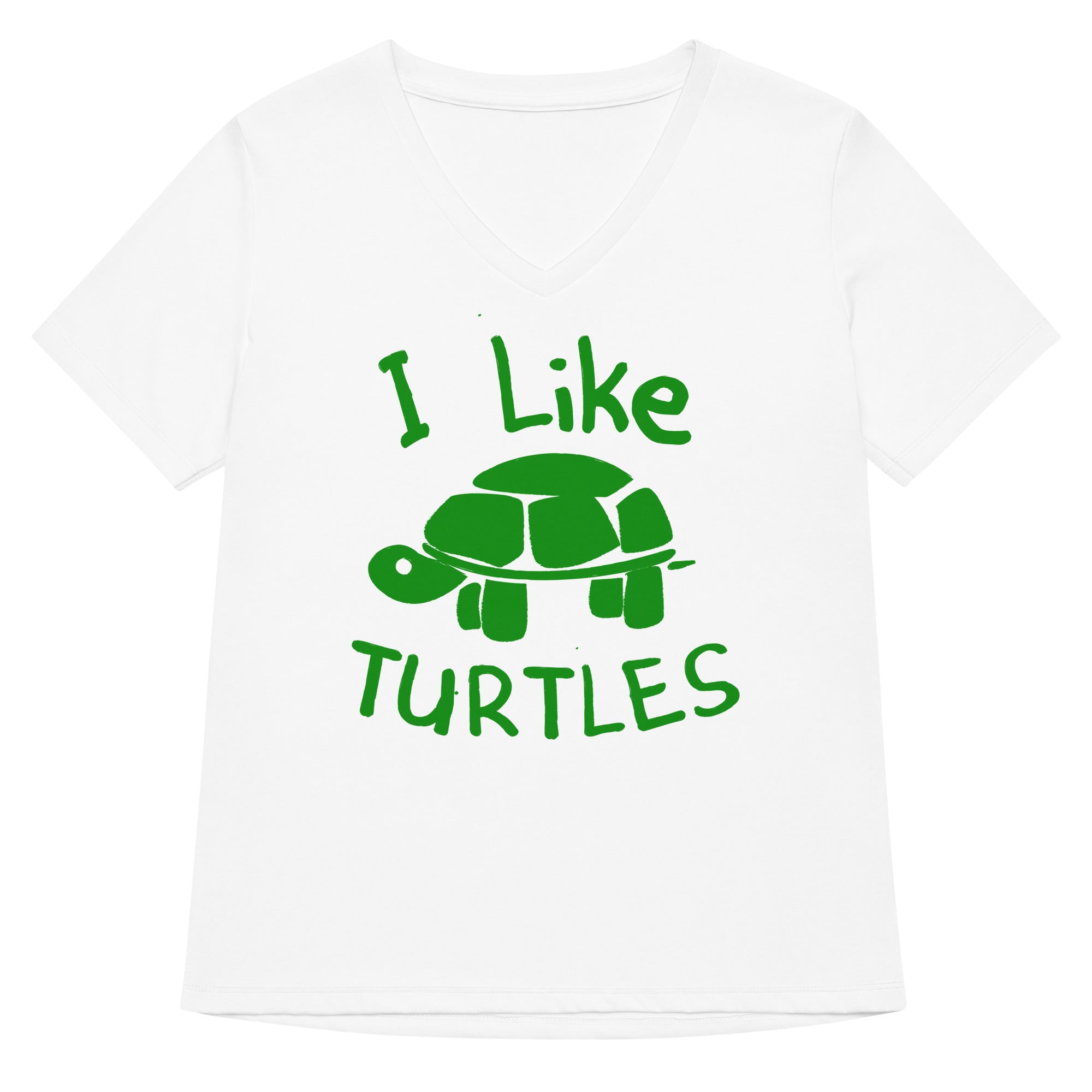 I Like Turtles Women's V-Neck Tee Hoodie, Sweatshirt | CoreVibeTees.com (Image 4)