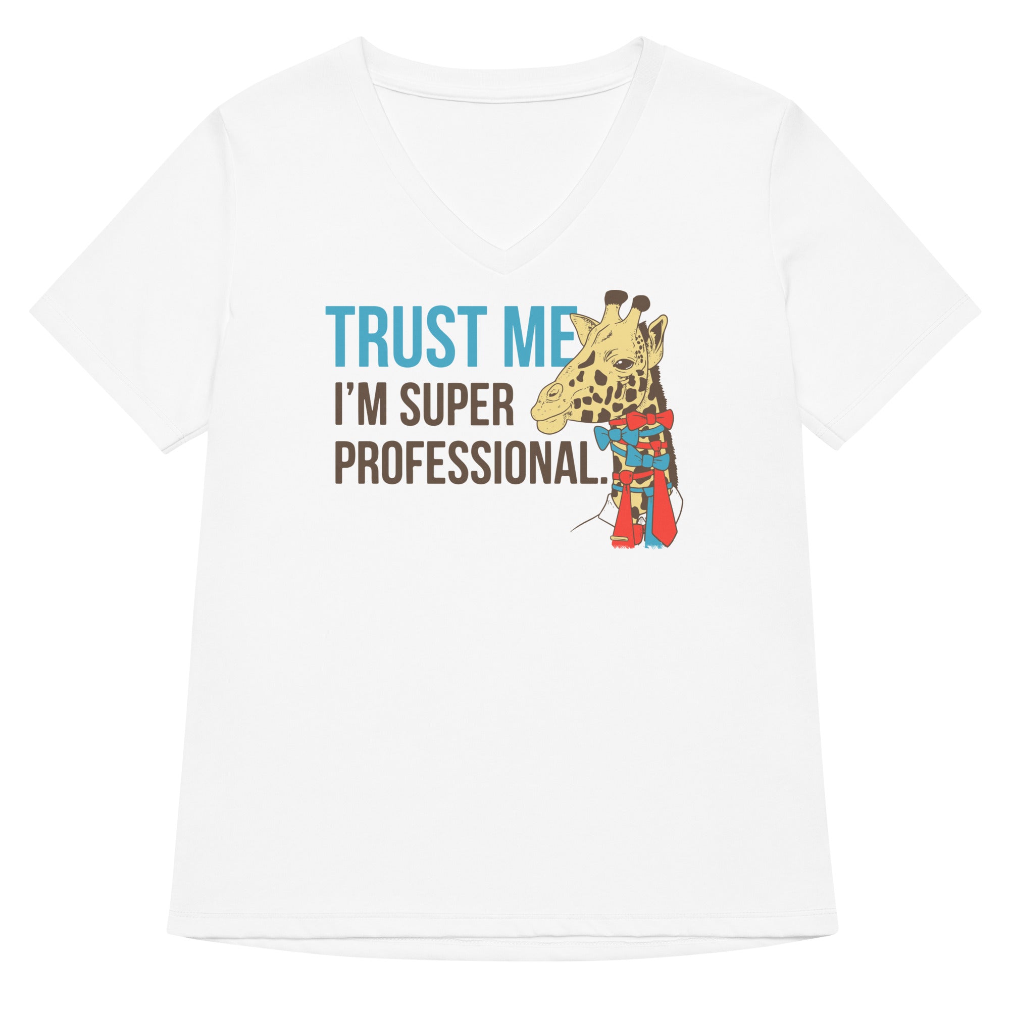 Trust Me I'm Super Professional Women's V-Neck Tee Hoodie, Sweatshirt | CoreVibeTees.com