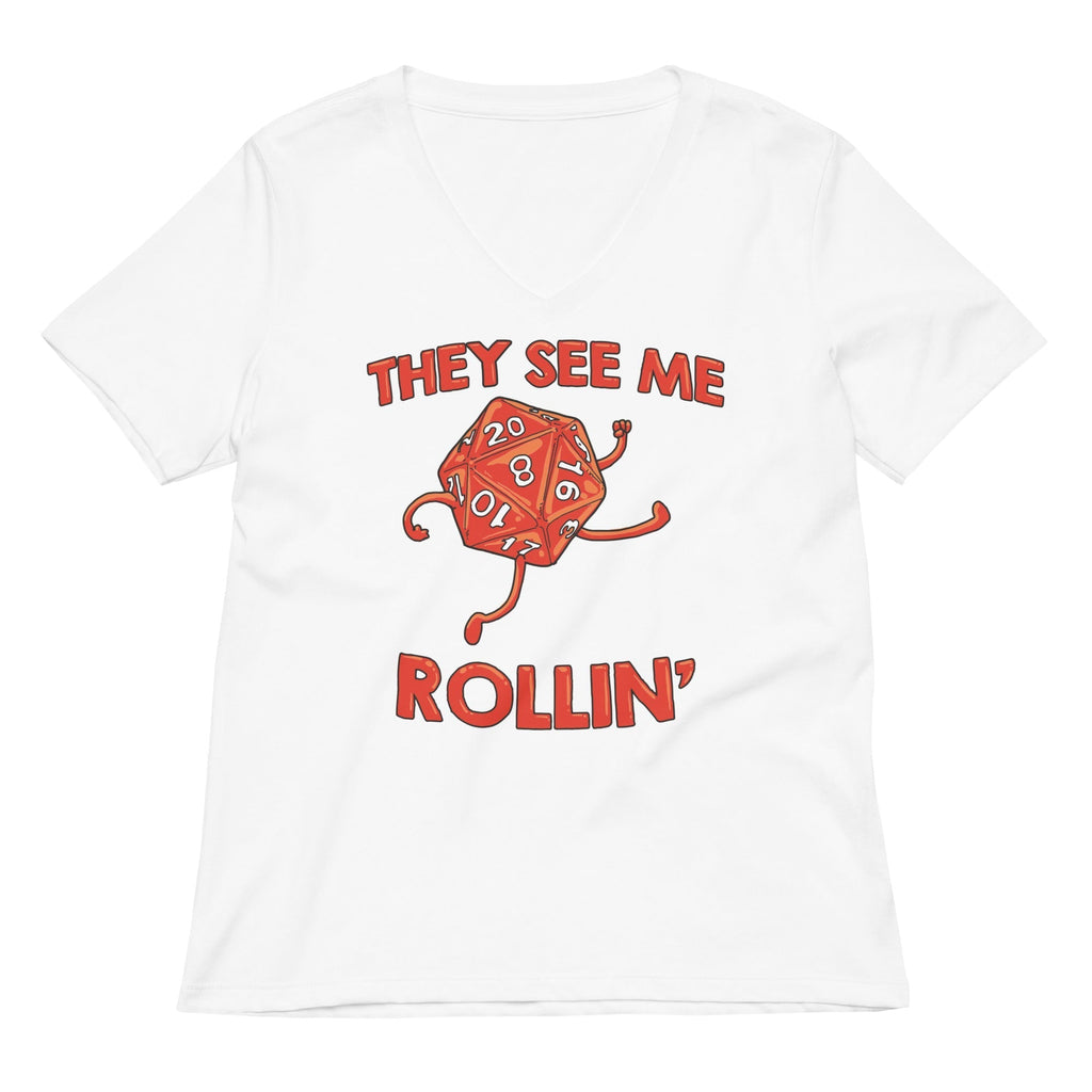 They See Me Rollin' Women's V-Neck Tee Hoodie, Sweatshirt | CoreVibeTees.com (Image 2)