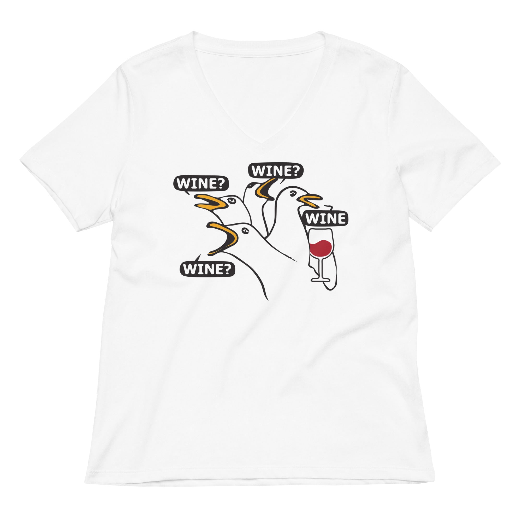 Wine Wine Wine Wine Women's V-Neck Tee Hoodie, Sweatshirt | CoreVibeTees.com (Image 2)