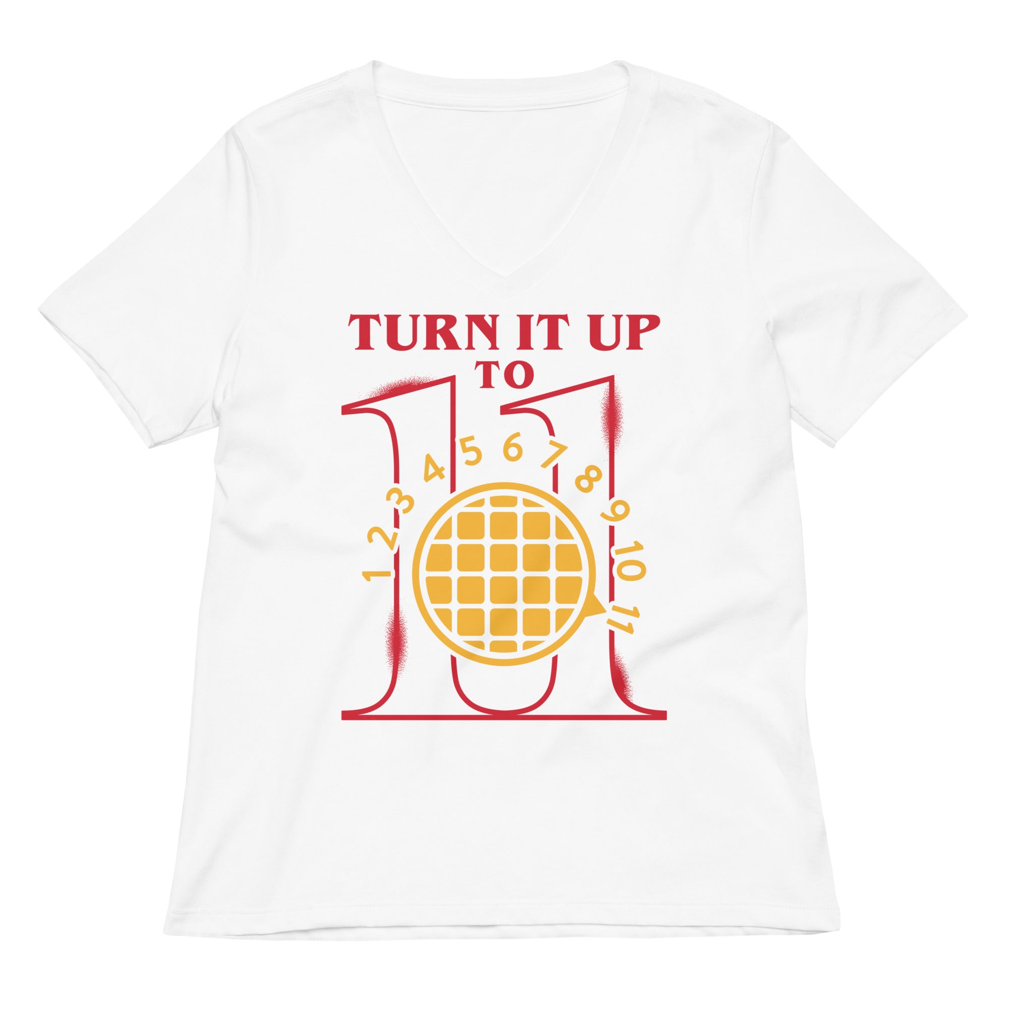 Turn It Up To 11 Women's V-Neck Tee Hoodie, Sweatshirt | CoreVibeTees.com (Image 4)