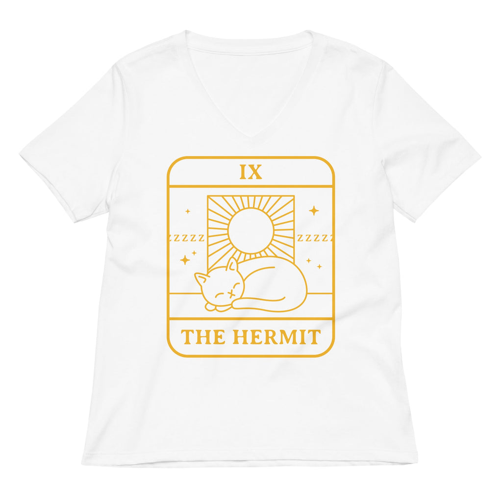 The Hermit Women's V-Neck Tee Hoodie, Sweatshirt | CoreVibeTees.com (Image 3)