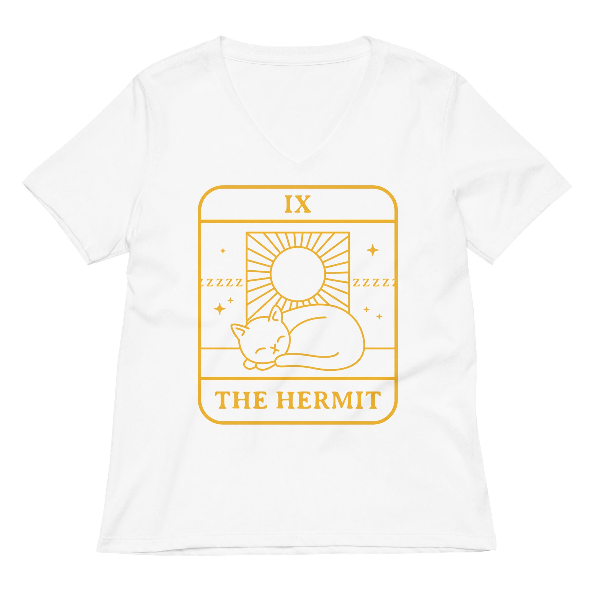 The Hermit Women's V-Neck Tee Hoodie, Sweatshirt | CoreVibeTees.com (Image 3)