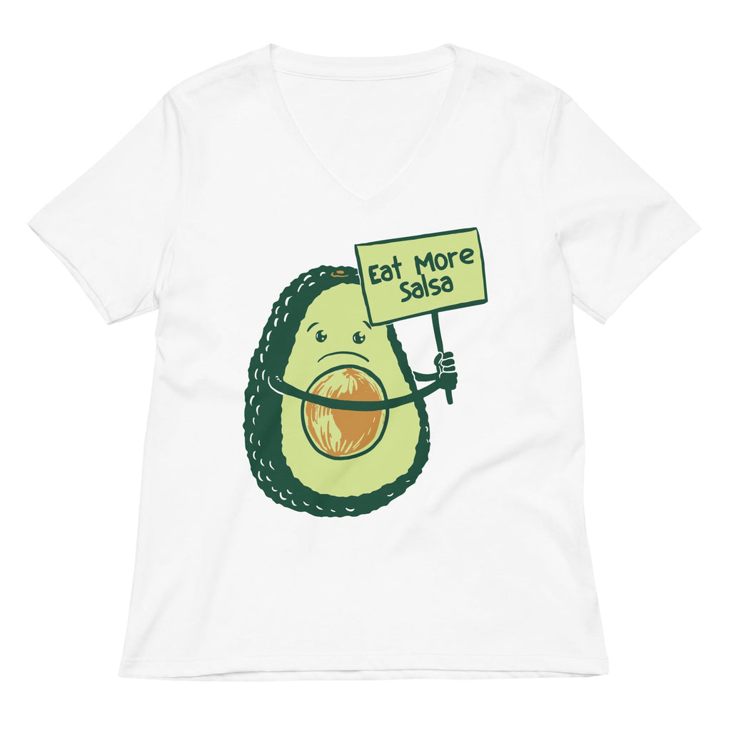 Eat More Salsa Women's V-Neck Tee Hoodie, Sweatshirt | CoreVibeTees.com (Image 5)