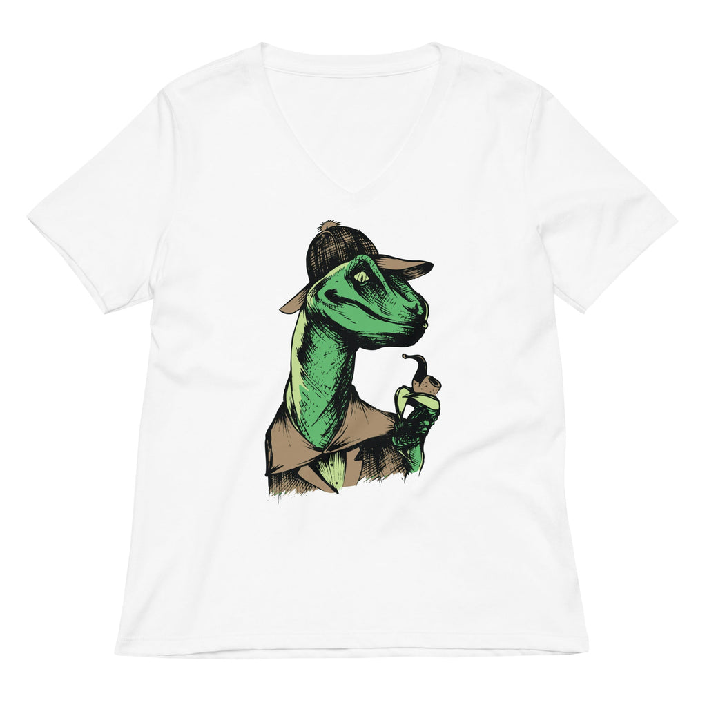 Velociholmes Women's V-Neck Tee Hoodie, Sweatshirt | CoreVibeTees.com (Image 3)