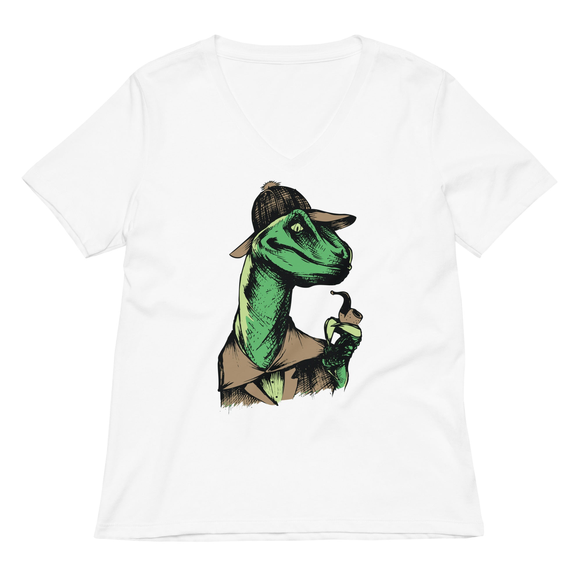 Velociholmes Women's V-Neck Tee Hoodie, Sweatshirt | CoreVibeTees.com (Image 3)