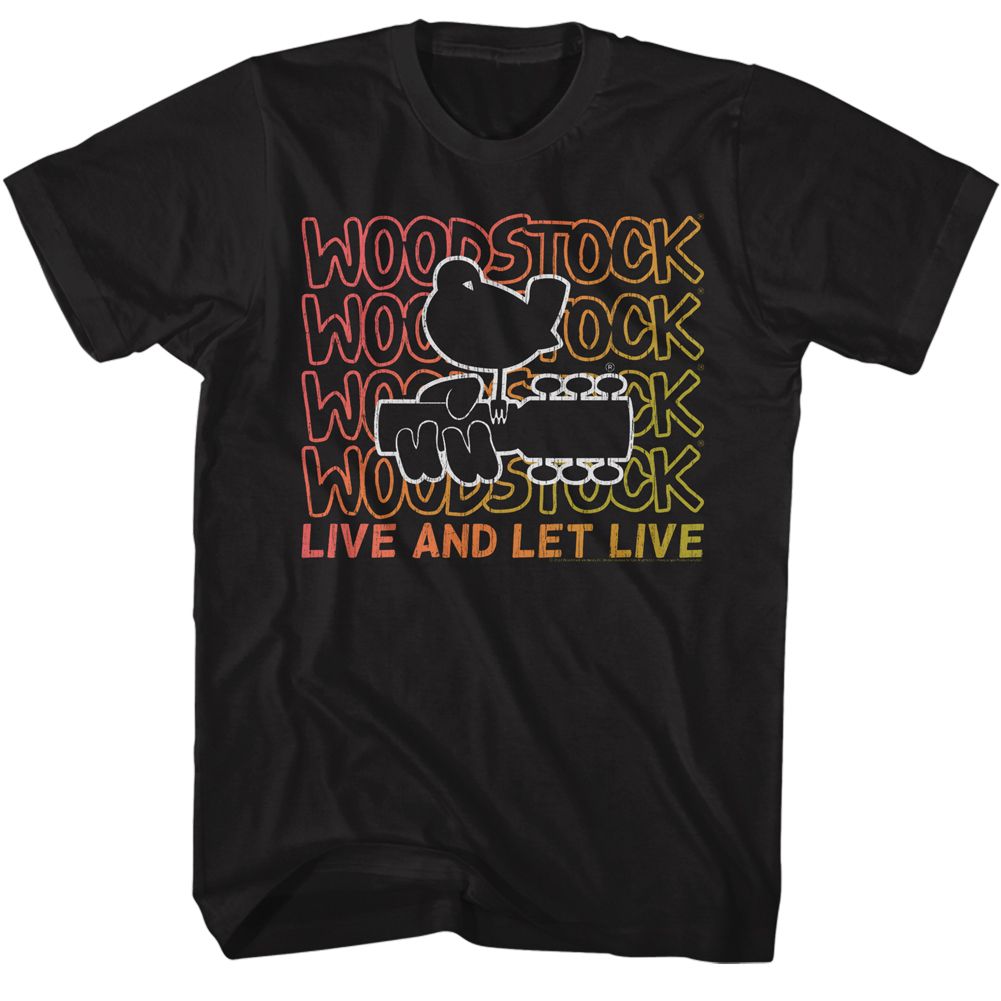 Woodstock - Live And Let Live Gradient Boyfriend Tee Hoodie, Sweatshirt | CoreVibeTees.com