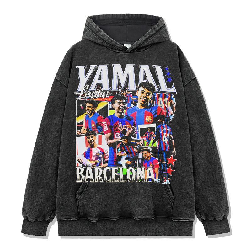 Lamine Yamal Barcelona Hoodie T-Shirts, Sweatshirt | CoreVibeTees.com (Image 3)