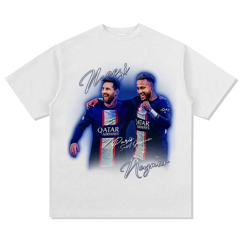 Messi, Neymar "Paris Saint-Germain" Tee Hoodie, Sweatshirt | CoreVibeTees.com (Image 4)