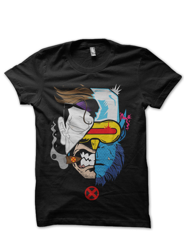 X-Men Mashup Black T-Shirt Hoodie, Sweatshirt | CoreVibeTees.com