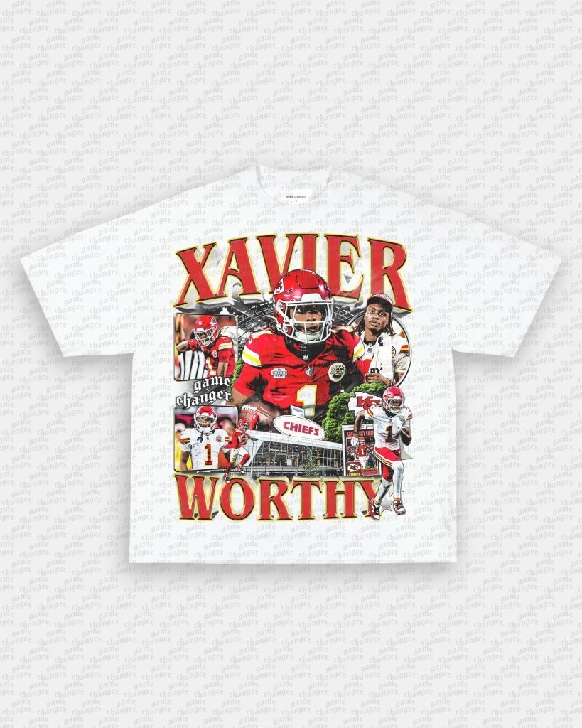 XAVIER WORTHY - CHIEFS TEE Hoodie, Sweatshirt | CoreVibeTees.com (Image 3)