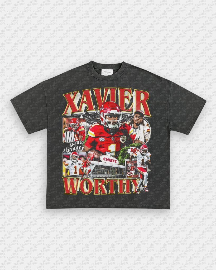 XAVIER WORTHY - CHIEFS TEE Hoodie, Sweatshirt | CoreVibeTees.com (Image 4)