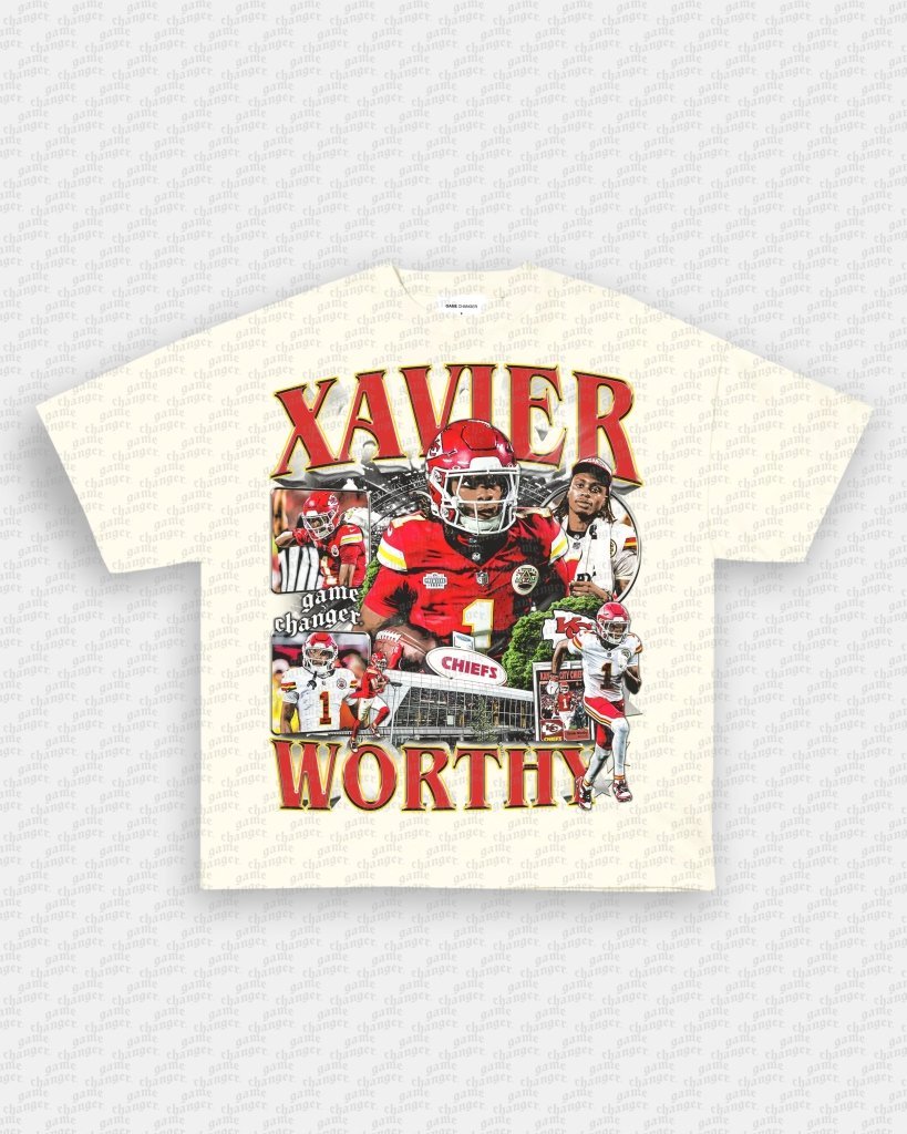 XAVIER WORTHY - CHIEFS TEE Hoodie, Sweatshirt | CoreVibeTees.com (Image 2)