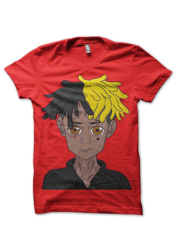 Xxxtentacion Red Half Sleeve T-Shirt Hoodie, Sweatshirt | CoreVibeTees.com