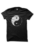 Yin Yang Half Sleeve Black T-Shirt Hoodie, Sweatshirt | CoreVibeTees.com