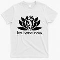 Yoga Be Here Now Fitness Workout Namaste Lotus For Women T-Shirt Hoodie, Sweatshirt | CoreVibeTees.com
