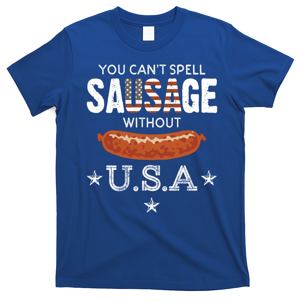 You Cant Spell Sausage Without Usa Funny Patriotic Great Gift T-Shirt Hoodie, Sweatshirt | CoreVibeTees.com