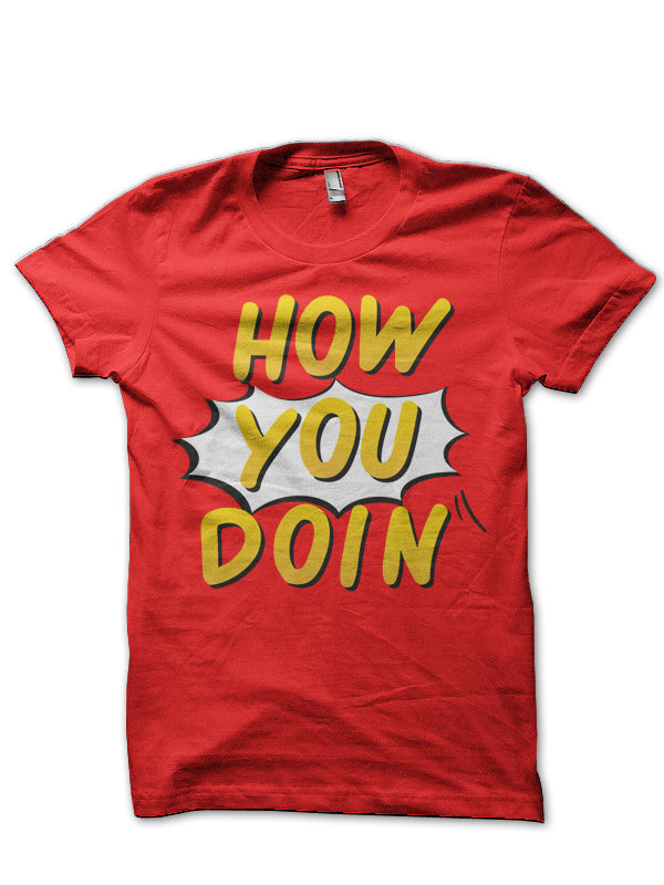 How You Doin â€“ Friends Tv Show Red T-Shirt Hoodie, Sweatshirt | CoreVibeTees.com