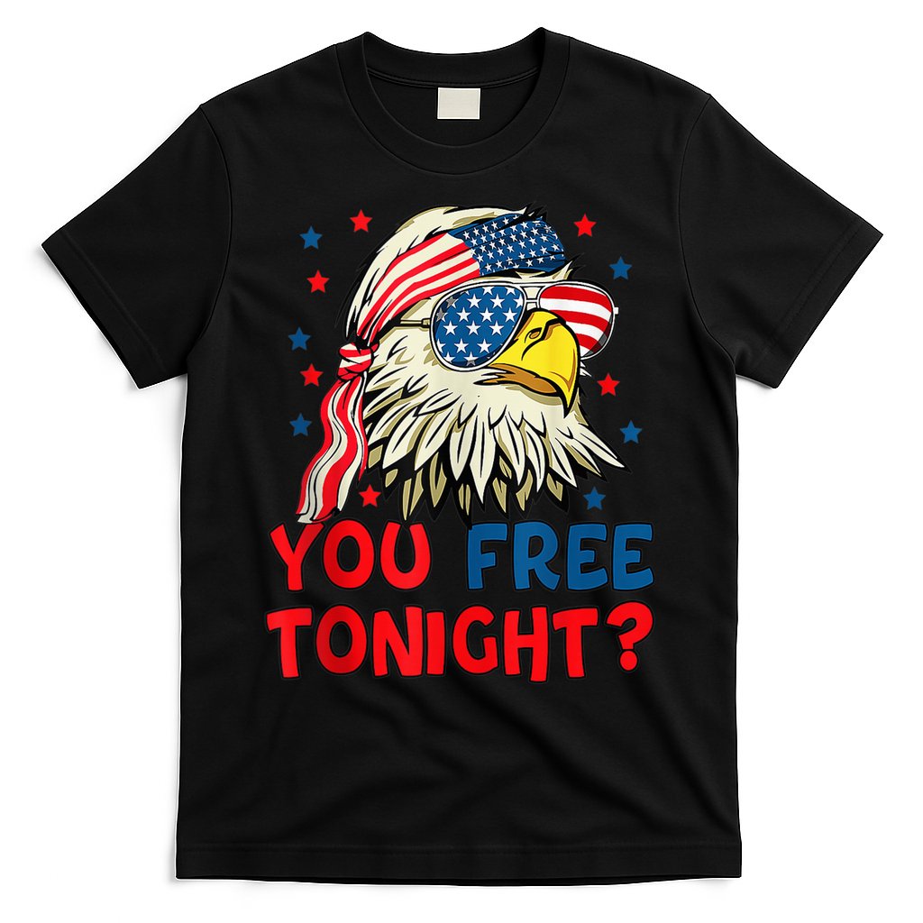You Free Tonight Bald Eagle Mullet American Flag 4th Of July T-Shirt Hoodie, Sweatshirt | CoreVibeTees.com