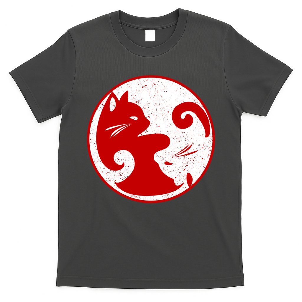 Yin Yang Cat T-Shirt Hoodie, Sweatshirt | CoreVibeTees.com