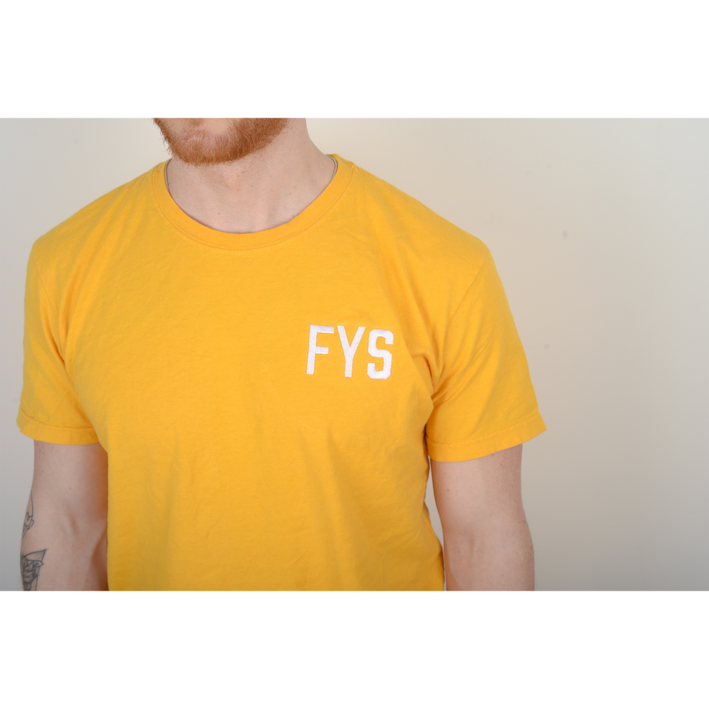 Four Year Strong - Embroidered Logo Shirt (Yellow) Hoodie, Sweatshirt | CoreVibeTees.com (Image 2)