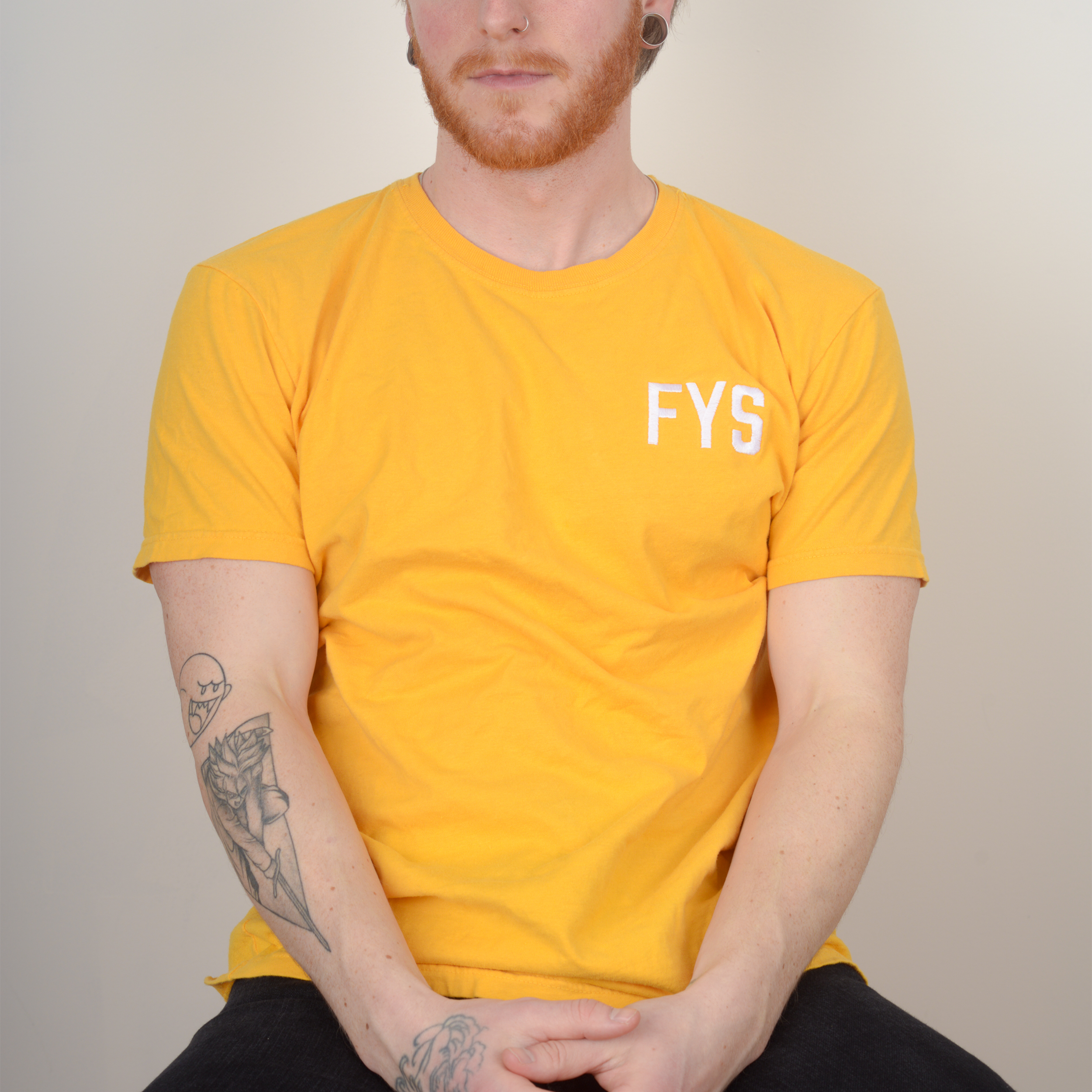 Four Year Strong - Embroidered Logo Shirt (Yellow) Hoodie, Sweatshirt | CoreVibeTees.com (Image 3)