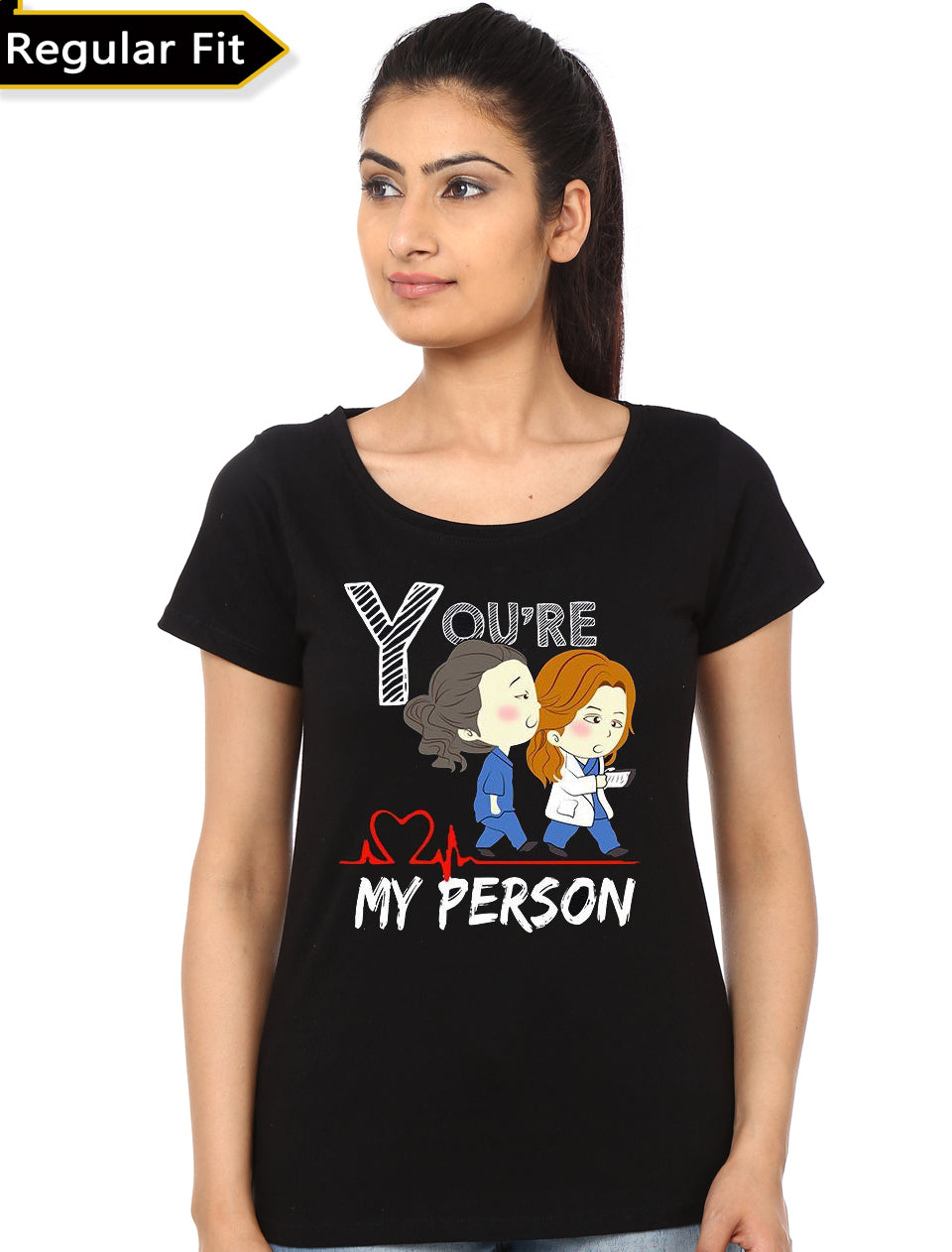 Greyâ€™s Anatomy Youâ€™re My Person Girlâ€™s Black T-Shirt Hoodie, Sweatshirt | CoreVibeTees.com