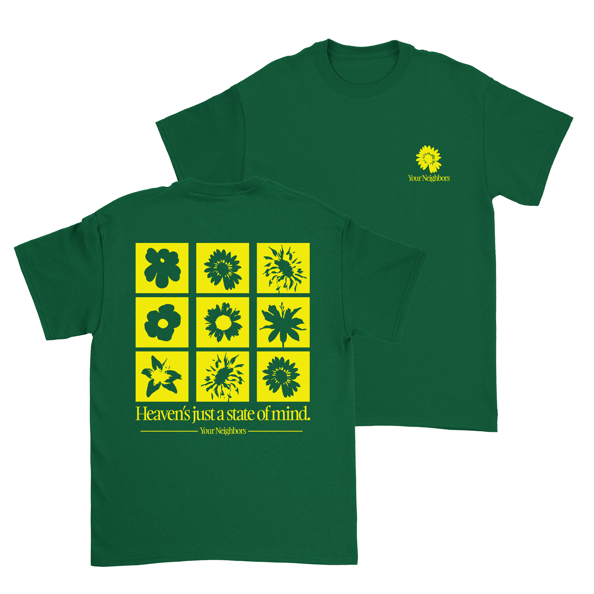 Your Neighbors - Flower Grid T-Shirt Hoodie, Sweatshirt | CoreVibeTees.com (Image 1)