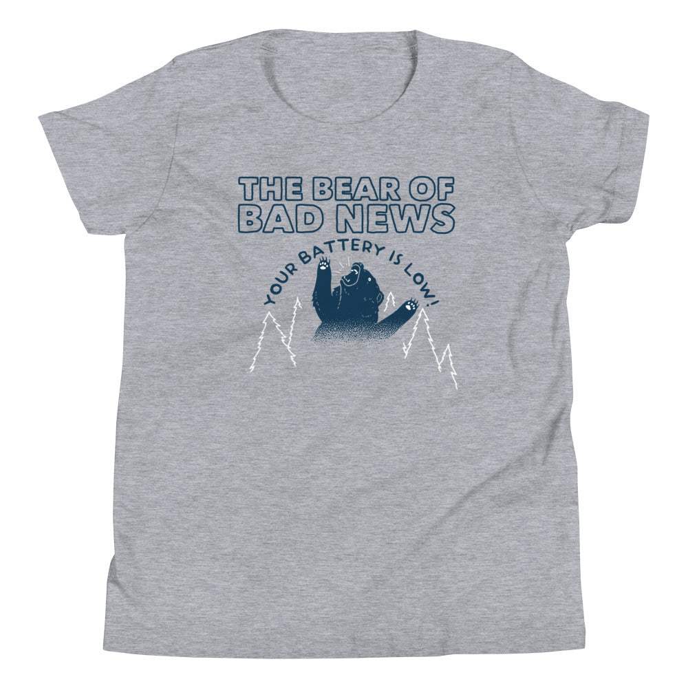 The Bear Of Bad News Kid's Youth Tee Hoodie, Sweatshirt | CoreVibeTees.com (Image 1)