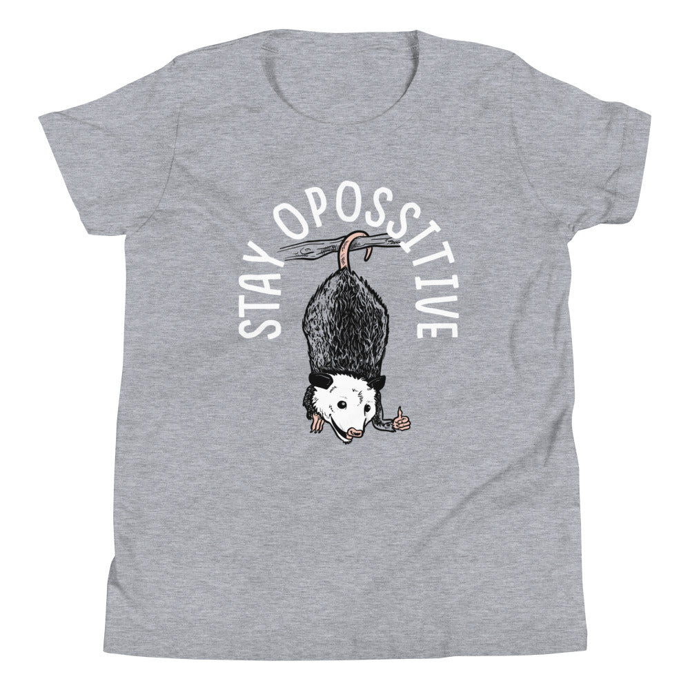 Stay Opossitive Kid's Youth Tee Hoodie, Sweatshirt | CoreVibeTees.com (Image 1)