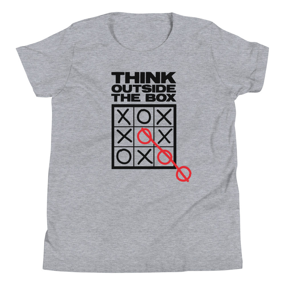 Think Outside The Box Kid's Youth Tee Hoodie, Sweatshirt | CoreVibeTees.com (Image 2)