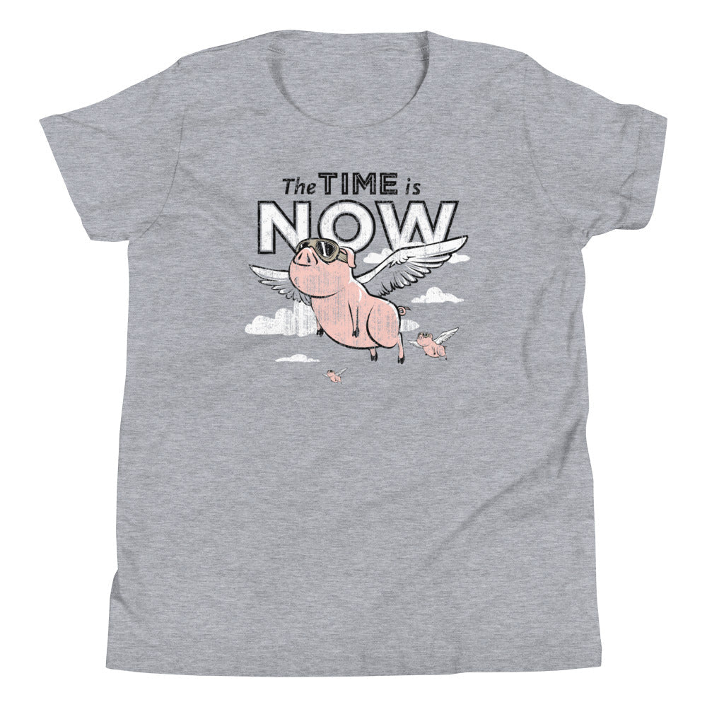 The Time Is Now Kid's Youth Tee Hoodie, Sweatshirt | CoreVibeTees.com (Image 1)