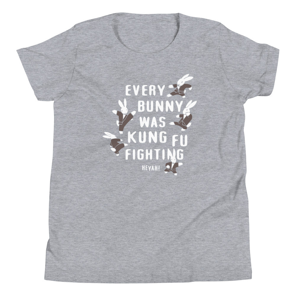 Every Bunny Was Kung Fu Fighting Kid's Youth Tee Hoodie, Sweatshirt | CoreVibeTees.com (Image 1)