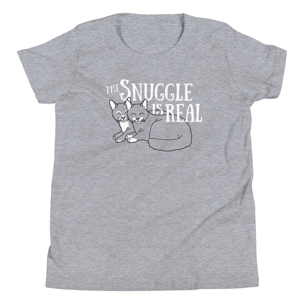 The Snuggle Is Real Kid's Youth Tee Hoodie, Sweatshirt | CoreVibeTees.com (Image 1)