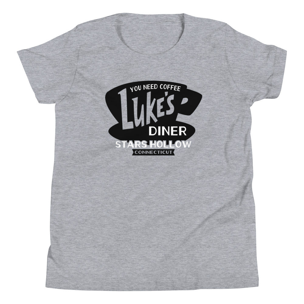 Luke's Diner Kid's Youth Tee Hoodie, Sweatshirt | CoreVibeTees.com (Image 4)