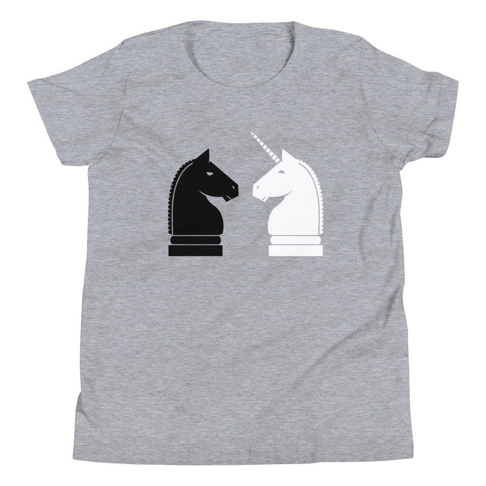 Chess Unicorn Kid's Youth Tee Hoodie, Sweatshirt | CoreVibeTees.com (Image 1)