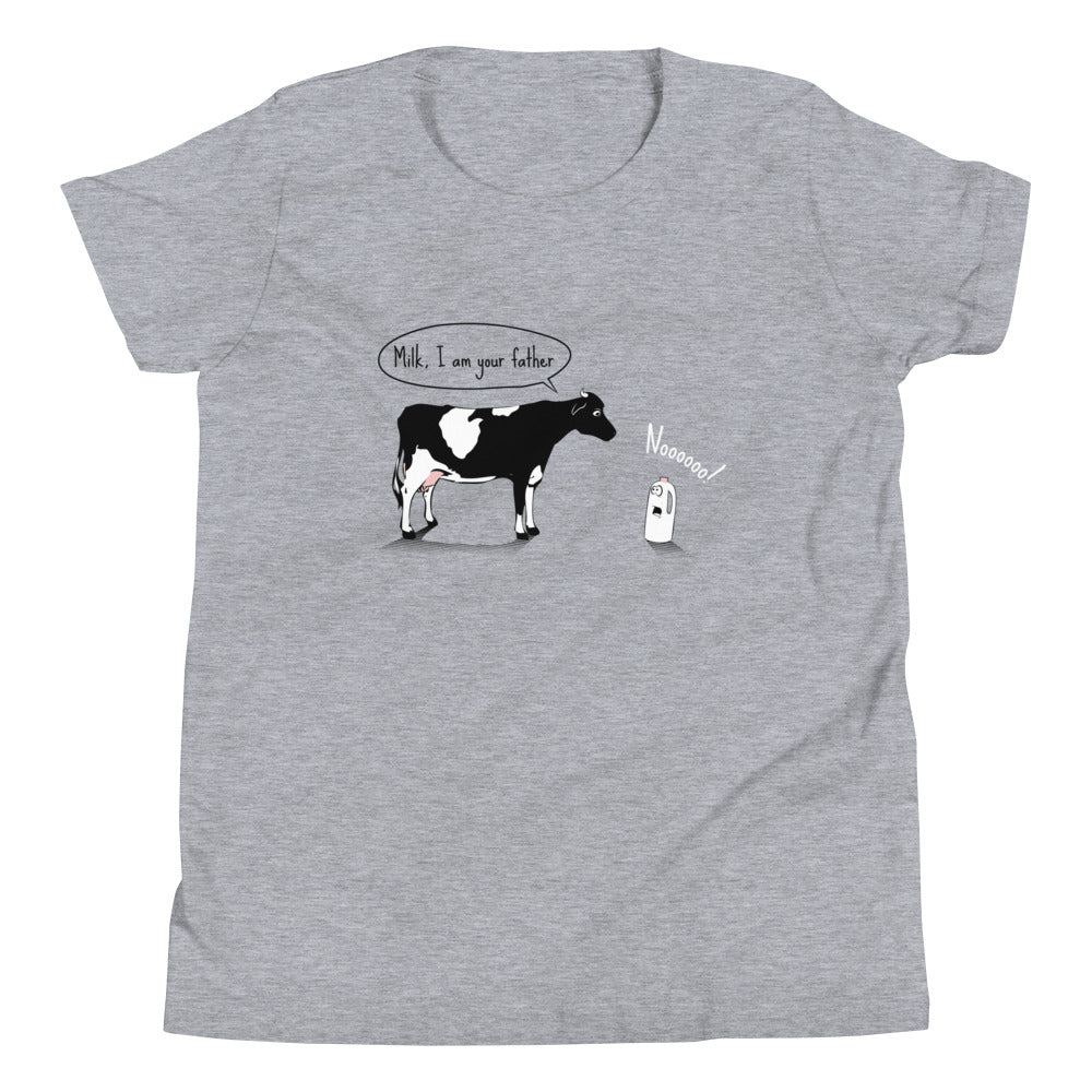 Milk, I am your father Kid's Youth Tee Hoodie, Sweatshirt | CoreVibeTees.com (Image 2)