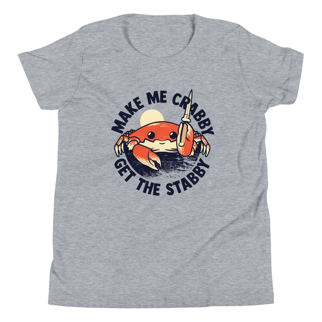Make Me Crabby Get The Stabby Kid's Youth Tee Hoodie, Sweatshirt | CoreVibeTees.com (Image 2)