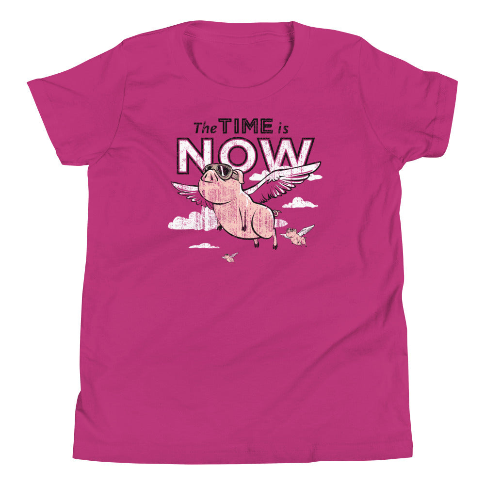 The Time Is Now Kid's Youth Tee Hoodie, Sweatshirt | CoreVibeTees.com (Image 2)
