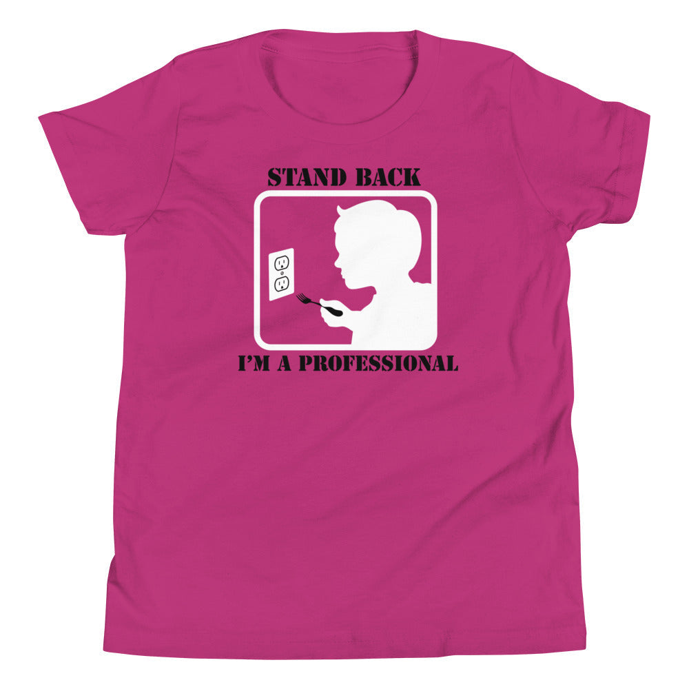 Stand Back, I'm A Professional Kid's Youth Tee Hoodie, Sweatshirt | CoreVibeTees.com (Image 2)