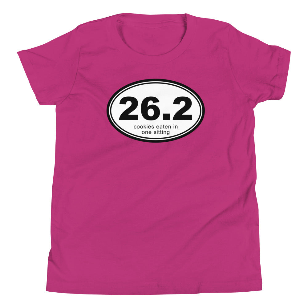 26.2 Cookies Eaten In One Sitting Kid's Youth Tee Hoodie, Sweatshirt | CoreVibeTees.com (Image 4)