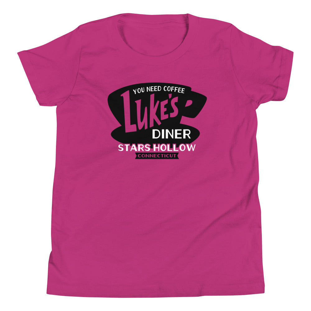 Luke's Diner Kid's Youth Tee Hoodie, Sweatshirt | CoreVibeTees.com (Image 2)