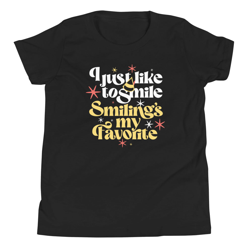 I Just Like To Smile Smiling's My Favorite Kid's Youth Tee Hoodie, Sweatshirt | CoreVibeTees.com (Image 2)