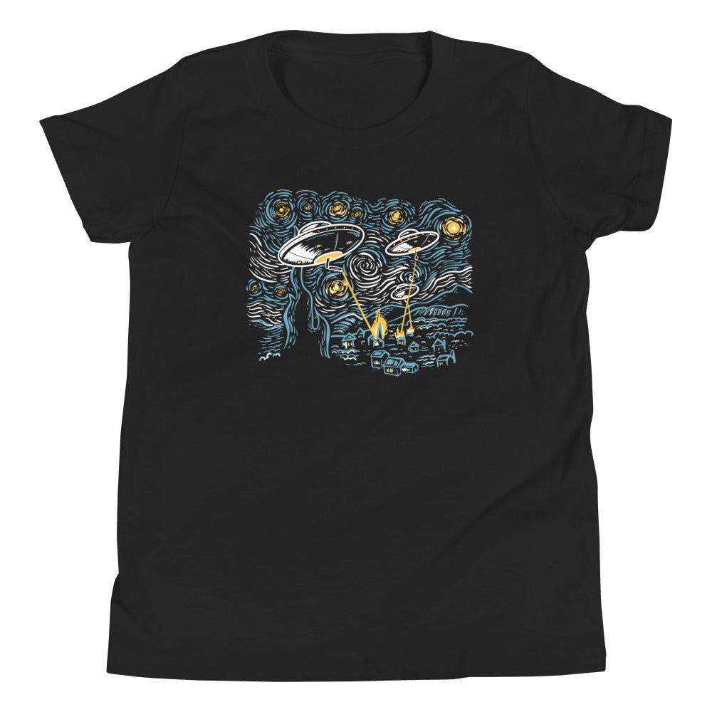 Starry Invasion Kid's Youth Tee Hoodie, Sweatshirt | CoreVibeTees.com (Image 1)