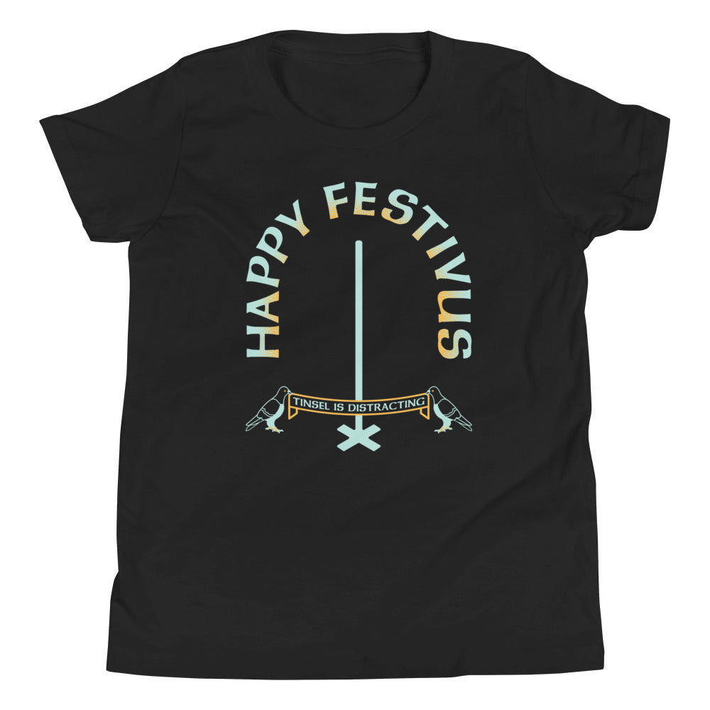 Happy Festivus Kid's Youth Tee Hoodie, Sweatshirt | CoreVibeTees.com (Image 2)